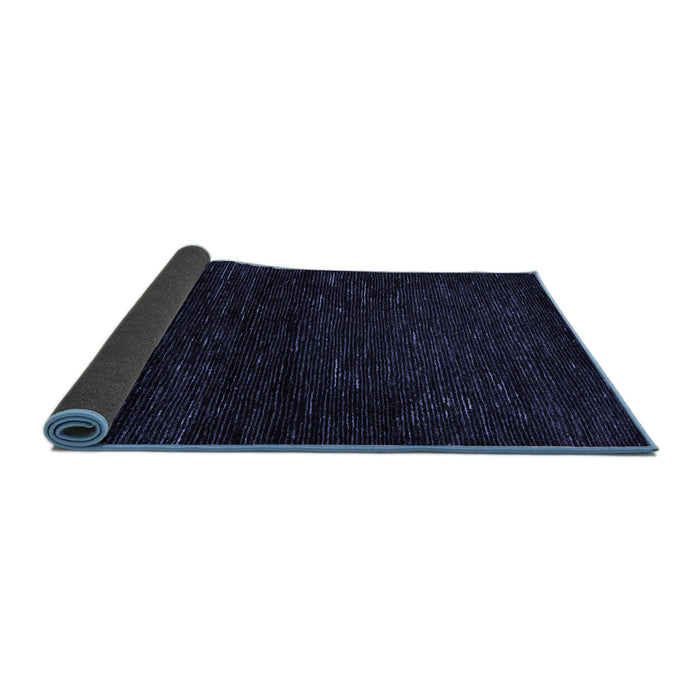 Sideview of Oriental Blue Modern Rug, abs5504blu