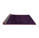 Sideview of Oriental Purple Modern Rug, abs5504pur