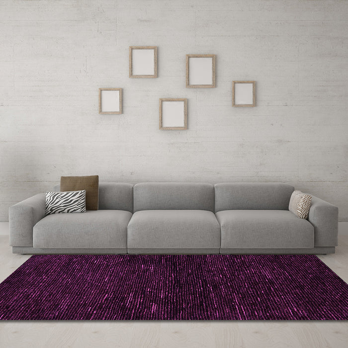 Machine Washable Oriental Pink Modern Rug in a Living Room, wshabs5504pnk
