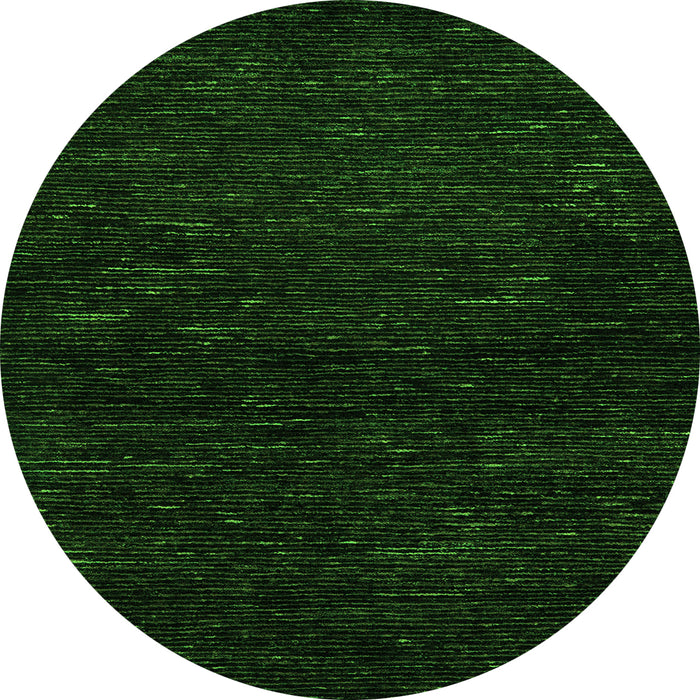 Round Oriental Green Modern Rug, abs5504grn
