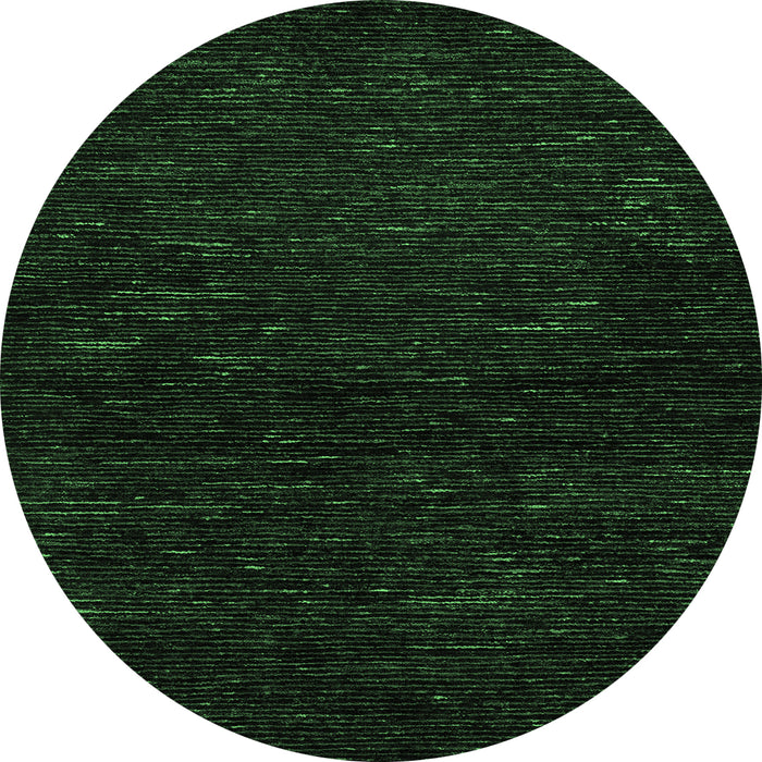 Round Oriental Emerald Green Modern Rug, abs5504emgrn