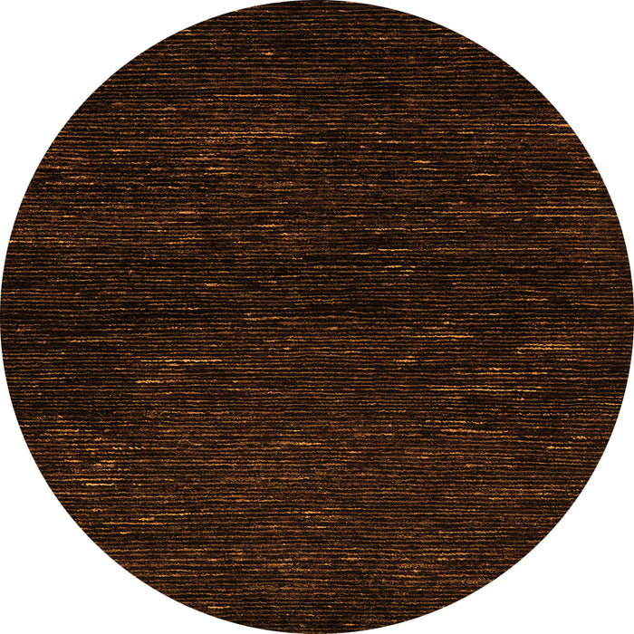 Round Oriental Orange Modern Rug, abs5504org