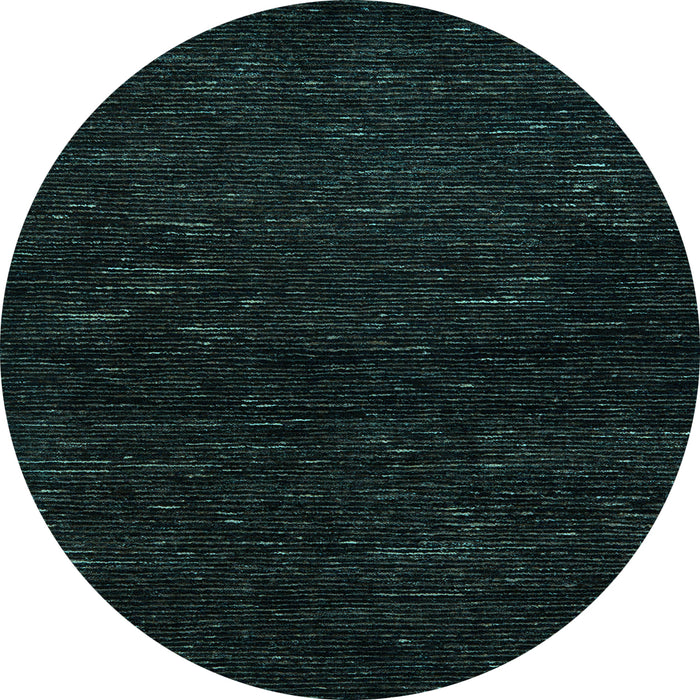 Round Oriental Light Blue Modern Rug, abs5504lblu