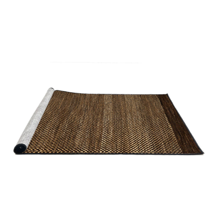 Sideview of Machine Washable Abstract Night Red Rug, wshabs5505