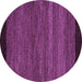 Round Oriental Purple Modern Rug, abs5505pur
