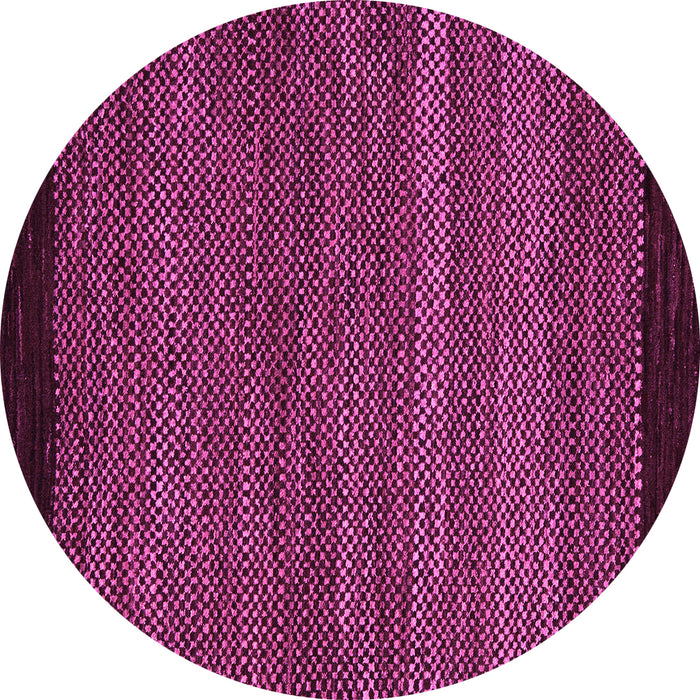 Round Oriental Pink Modern Rug, abs5505pnk