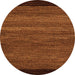 Round Oriental Orange Modern Rug, abs5505org