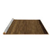 Sideview of Machine Washable Oriental Brown Modern Rug, wshabs5505brn