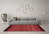 Machine Washable Oriental Red Modern Rug, wshabs5505red