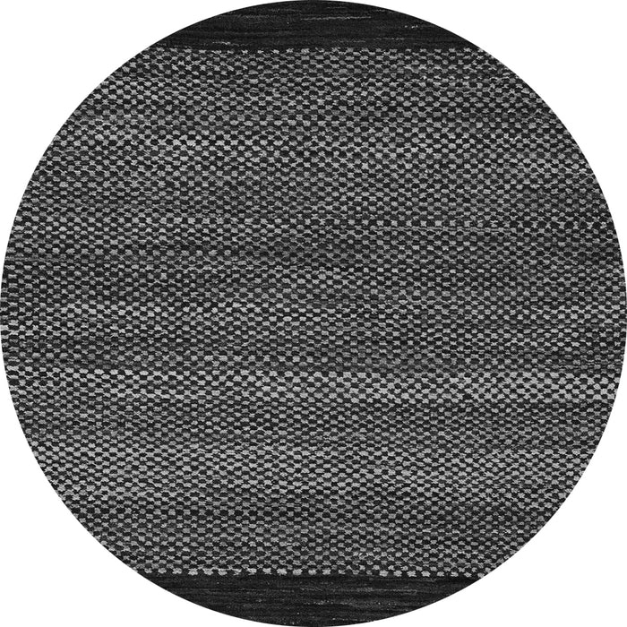 Round Oriental Gray Modern Rug, abs5505gry