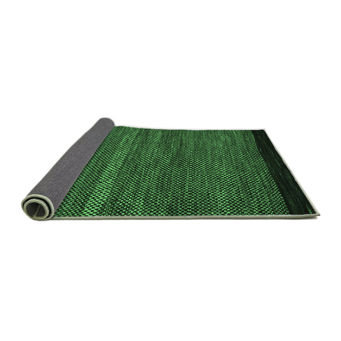 Sideview of Oriental Emerald Green Modern Rug, abs5505emgrn