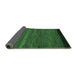 Sideview of Oriental Emerald Green Modern Rug, abs5505emgrn