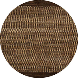 Round Abstract Red Oriental Rug, abs5505