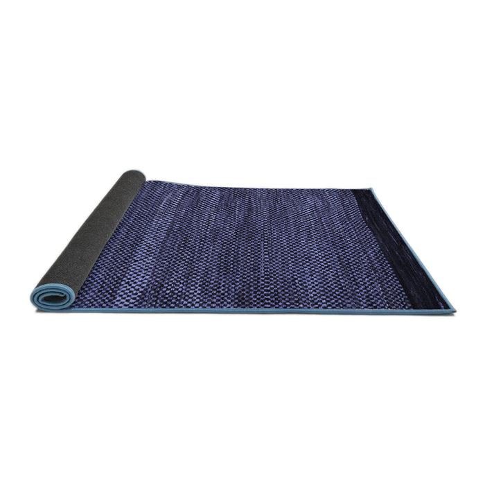 Sideview of Oriental Blue Modern Rug, abs5505blu