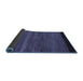 Sideview of Oriental Blue Modern Rug, abs5505blu