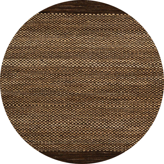 Round Machine Washable Abstract Night Red Rug, wshabs5505