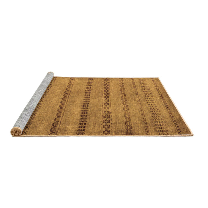 Sideview of Machine Washable Oriental Brown Modern Rug, wshabs5506brn