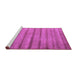 Sideview of Machine Washable Oriental Purple Modern Area Rugs, wshabs5506pur