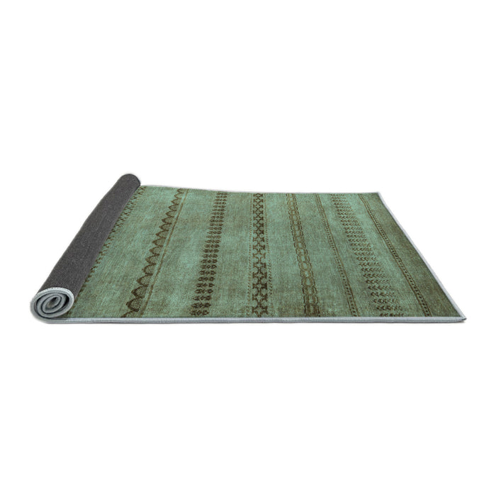 Sideview of Oriental Light Blue Modern Rug, abs5506lblu
