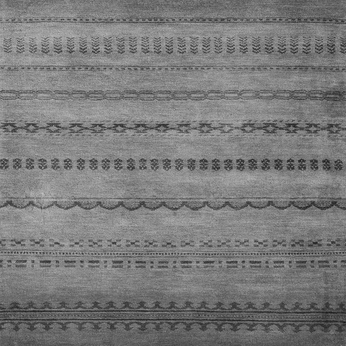 Square Machine Washable Oriental Gray Modern Rug, wshabs5506gry