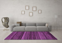 Machine Washable Oriental Purple Modern Rug, wshabs5507pur