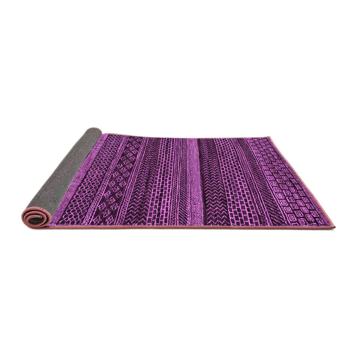 Sideview of Oriental Purple Modern Rug, abs5507pur