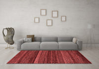 Machine Washable Oriental Red Modern Rug, wshabs5507red