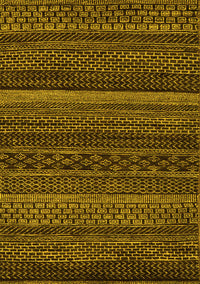 Oriental Yellow Modern Rug, abs5507yw