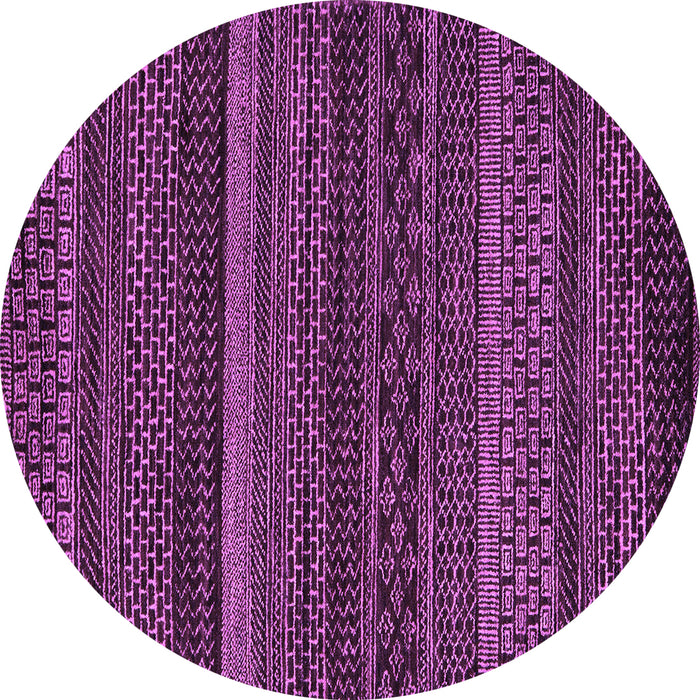 Round Oriental Purple Modern Rug, abs5507pur