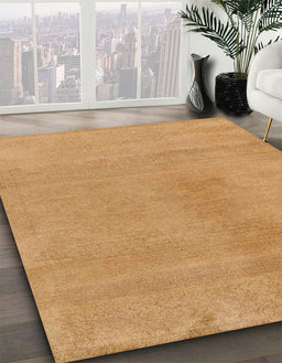 Machine Washable Abstract Orange Rug in a Family Room, wshabs5508