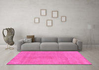 Machine Washable Oriental Pink Modern Rug, wshabs5508pnk