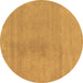 Round Oriental Brown Modern Rug, abs5508brn