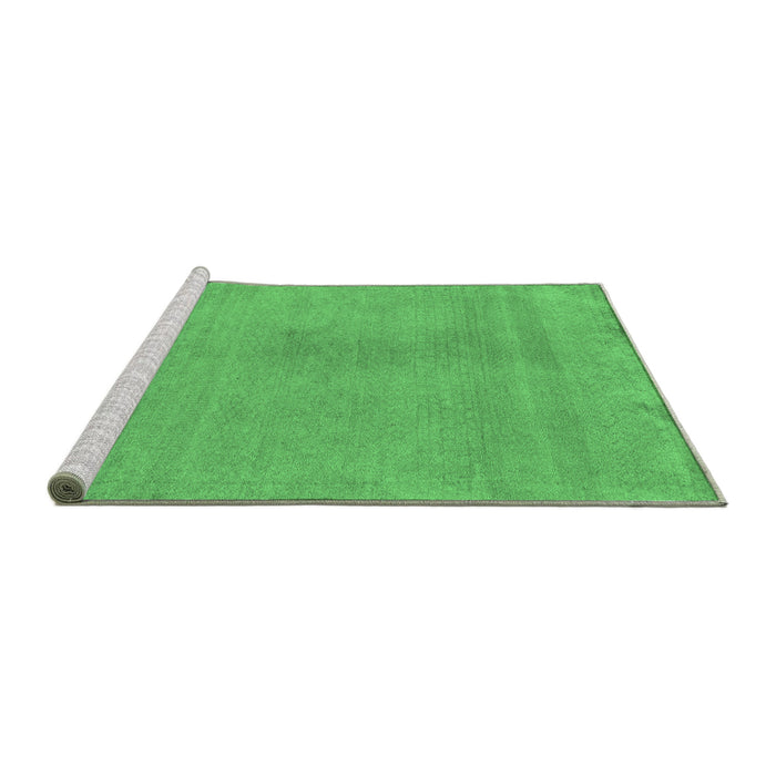 Sideview of Machine Washable Oriental Emerald Green Modern Area Rugs, wshabs5508emgrn