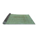 Sideview of Oriental Light Blue Modern Rug, abs5508lblu