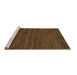 Sideview of Machine Washable Oriental Brown Modern Rug, wshabs5509brn