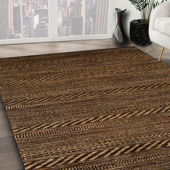 Machine Washable Abstract Night Red Rug in a Family Room, wshabs5509