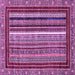 Square Southwestern Purple Country Rug, abs550pur