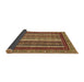 Sideview of Southwestern Brown Country Rug, abs550brn