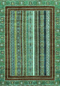 Southwestern Turquoise Country Rug, abs550turq