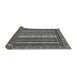 Sideview of Southwestern Gray Country Rug, abs550gry