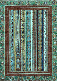 Southwestern Light Blue Country Rug, abs550lblu