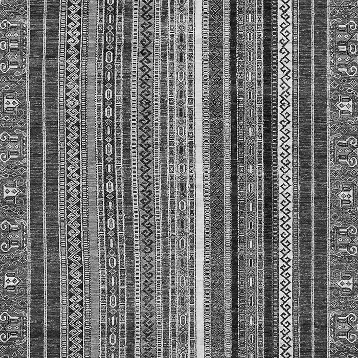 Machine Washable Southwestern Gray Country Rug, wshabs550gry