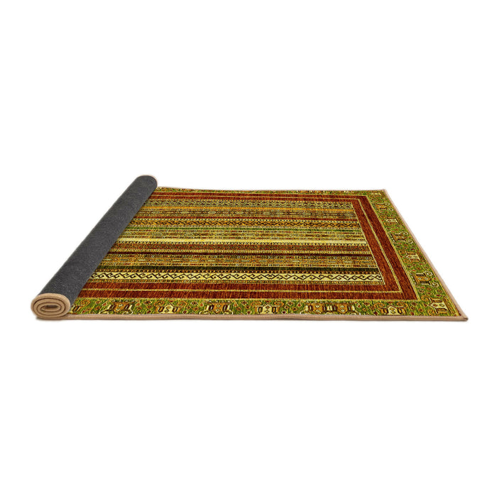 Sideview of Southwestern Yellow Country Rug, abs550yw