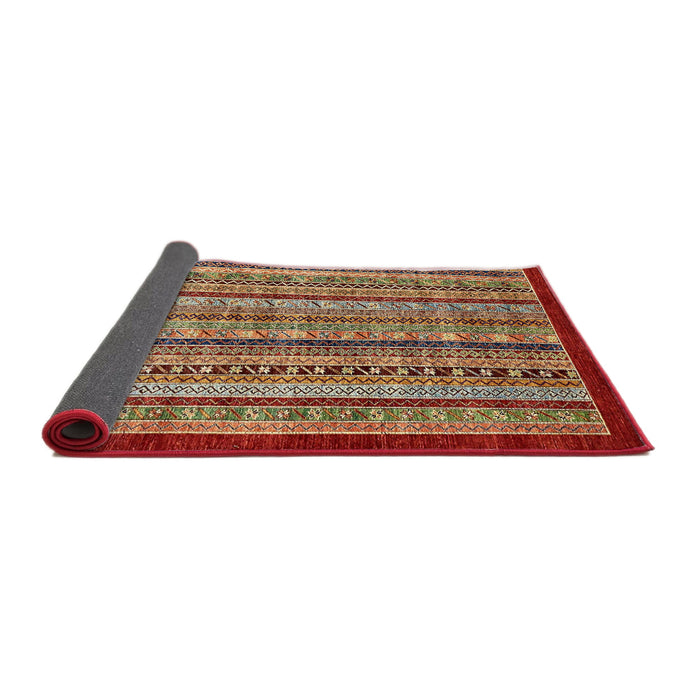 Sideview of Abstract Red Southwestern Rug, abs551