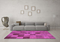 Machine Washable Oriental Purple Modern Rug, wshabs5510pur