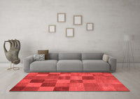 Machine Washable Oriental Red Modern Rug, wshabs5510red