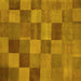 Square Oriental Yellow Modern Rug, abs5510yw