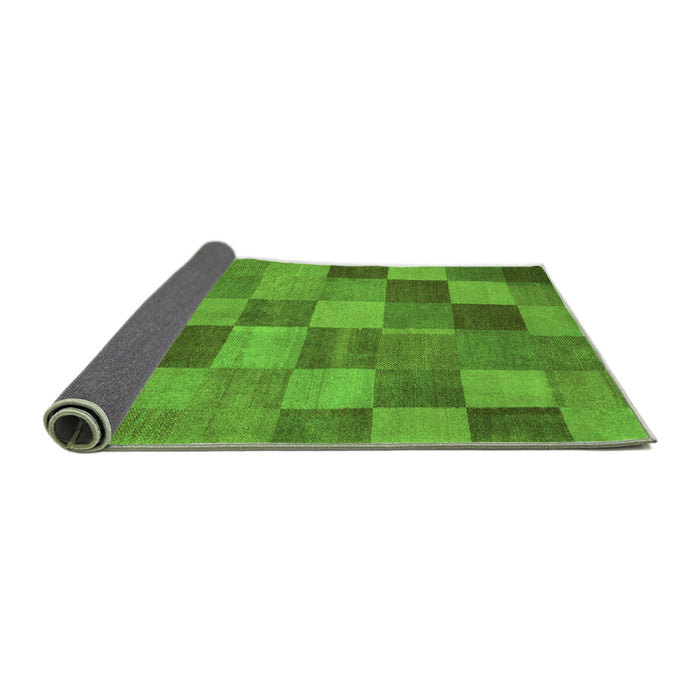 Sideview of Oriental Green Modern Rug, abs5510grn