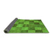 Sideview of Oriental Green Modern Rug, abs5510grn