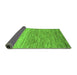 Sideview of Oriental Green Modern Rug, abs5511grn